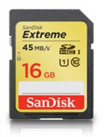 SanDisk SDHC-Karte 16GB Extreme Video HD 45MB/s